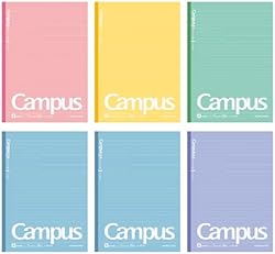 コクヨ(KOKUYO) ノート キャンパスノート B5 ドット入り A罫 5色6冊パック AMノ-3CATNX6