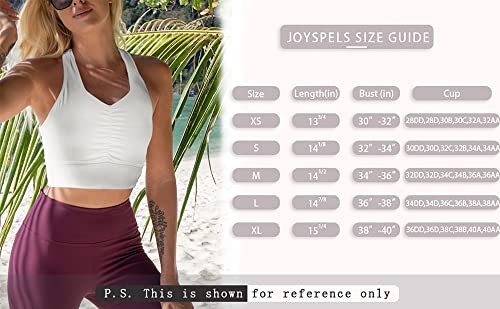 Joyspels Longline Sports Bras For Women Workout Crop Tank Tops For Women Racerback Padded Medium Support Workout Running Gym Bras For Women #TOP5