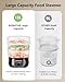 Electric Food Steamer for Cooking, 13.7QT Vegetable Steamer with 3 Tiers BPA-Free Baskets, 800W Fast Simultaneous Cooking, 60-Minute Timer, Ideal for Veggies Seafood Rice