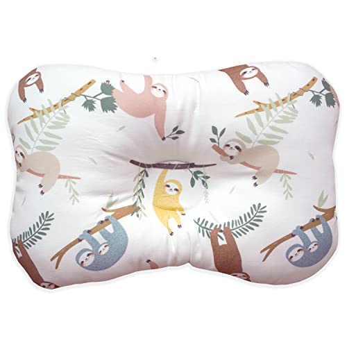 Baby Pillow for Newborn, Breathable 3D Air Mesh Organic Cotton, Protection for Flat Head Syndrome