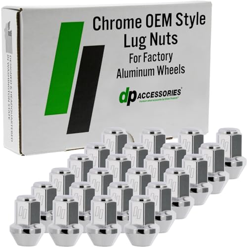 Image of DPAccessories Lug Nuts Compatible with 2021-2026 Ford F-150 | Chrome OEM Style | for Factory Aluminum Wheels Only | Set of 24 Wheel Nuts | DFOF1514F-CH /1