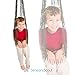 Mesh Swing Seat Hanging Hammock, Fun Rope Pod Chair for Camping, Travel, Hiking, and Backyard Relaxation, Comfortable and Easy to Hang, Supports Kids, Teens, Adults