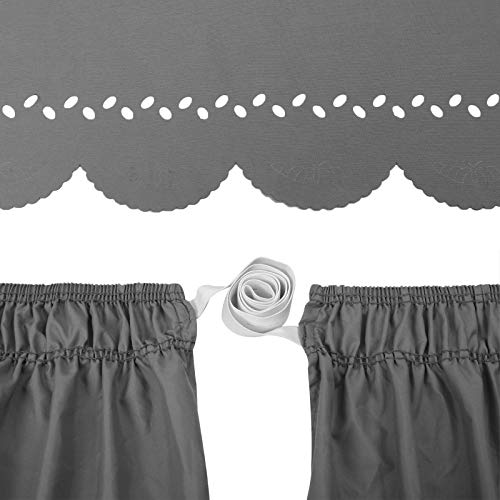 Obytex Wrap Around Bed Skirts Fashional Elastic Dust Ruffle Silky Soft & Wrinkle Free Classic Stylish Look In Your Bedroom (Dark Gary, Queen/King) #TOP3