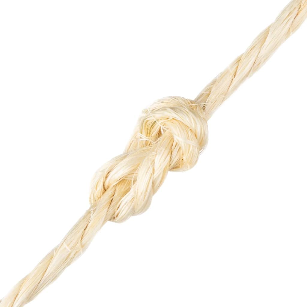 Seil 100% Sisal 4 mm 100 m natürliches wetterfestes Tauwerk für Garten, Haushalt, Outdoor, Camping und Basteln robust reißfest vielseitig einsetzbar