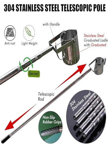 Gobelet pendulaire extensible de 123 à 500 cm pour prélèvement d'eau sûr - 6
