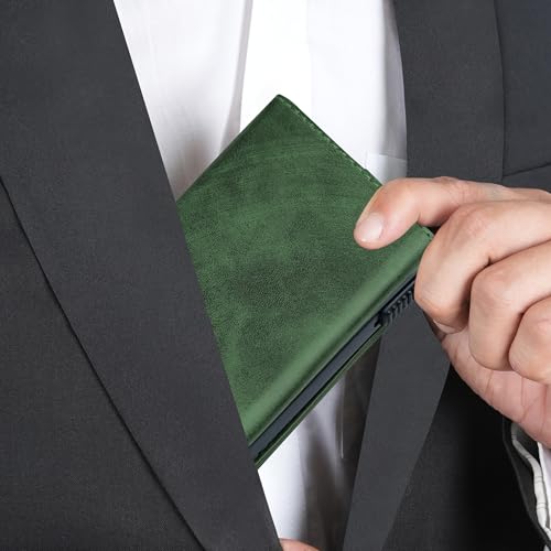 Image of The Wallet Store Defender RFID Protected Wallet | Pop-up Card Holder | Scan Proof Wallets for Men | Aluminium Case | Up to 8 Cards | Credit & Debit Card Holder (Green)