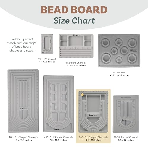 Image of The Beadsmith Bead Board, Grey Flocked