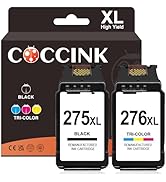 Amazon.com: COCCINK PG-275 XL/CL-276 XL for Canon Pixma TS3722 Ink
