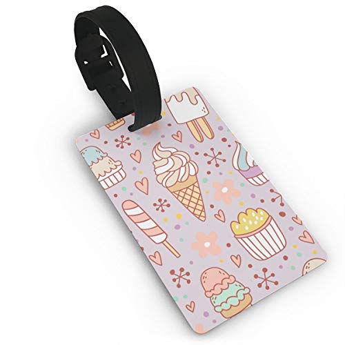 Preisvergleich Produktbild Kekse Lutscher Cupcakes Süßigkeiten EIS Kaffee Lebensmittel Landekoffer Kofferanhänger Reiseaccessoires Gepäckanhänger