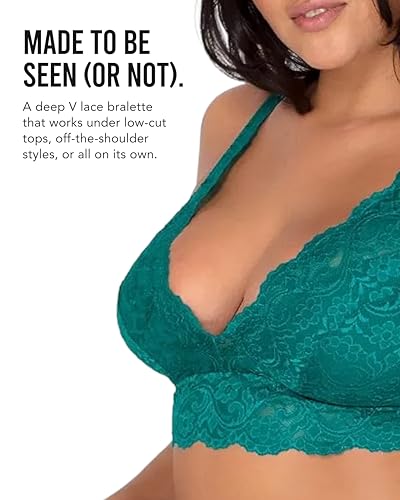 Image of Smart & Sexy Women's Signature Lace Deep V Neck Wireless Bralettes