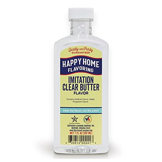 Happy Home Imitation Clear Butter Flavoring, Non-Alcoholic, Certified Kosher, 7 oz.