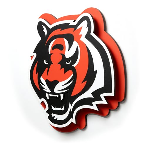YouTheFan NFL Cincinnati Bengals 3D Logo Die Cut Wall Art