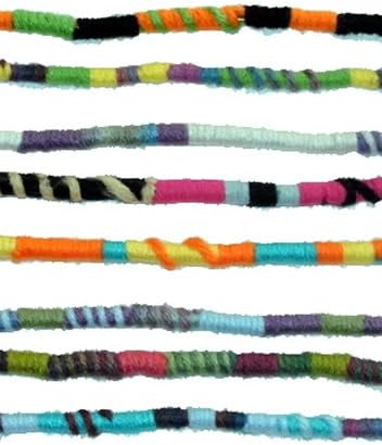 Bright Colors Hippie Hair Extension, Qty: 1 Dreadlocks Accessory, Dread Wrap, Hair Fall, Hair Wrap, Colorful Accessories for Dreads, Braids, Curls