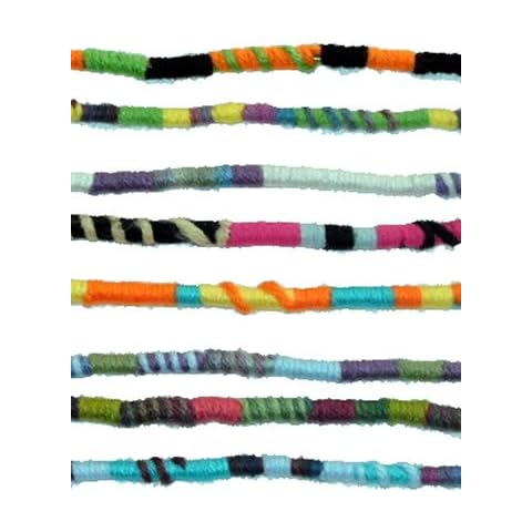 Bright Colors Hippie Hair Extension, Qty: 1 Dreadlocks Accessory, Dread Wrap, Hair Fall, Hair Wrap, Colorful Accessories for Dreads, Braids, Curls Cover