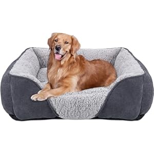JOEJOY Cama para Perros Grandes, Cama Perro Lavable y Esponjosa, Cama para Mascotas para Perros Grandes, Camas Antideslizantes para Perros(XL 89x63x23cm)