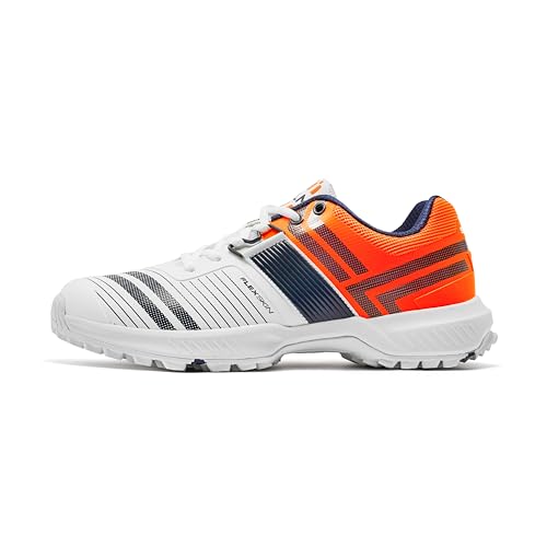 Image of SOLM8 S8 Cricket Shoes with Rubber Spikes - Performance Cleats for Men on Outdoor Turf /Grass, Featuring Wide Toe, Speed-Fit Lacing and New Gel Cushioned Insole