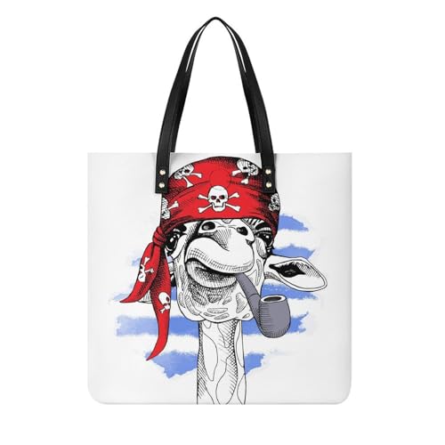 Tote bag girafe fumant, le grand compagnon de voyage et de plage idéal pour vos escapades