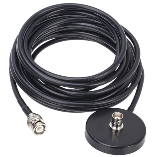 Operitacx Base Magnética para Antena Móvil con Cable de Metros Soporte de Montaje para Radio Móvil y Transceptor Base de Antena Compatible con Radios Portátiles y CB