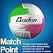 Baden | Match Point | Cushioned Synthetic Leather | Outdoor Recreation Backyard Volleyball + College Camp Ball | All Ages | Official Size 5 | Neon Pink/Green/White