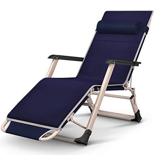 Chaise de plage inclinable pour soulager le dos grand transat pliant de jardin large 65 cm