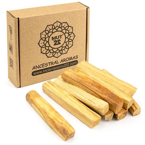 MUT22 Palo Santo Räucherstäbchen 100 g - Premium Heiliges Holz für Reinigung & Spiritualität, Nachhaltig aus Peru