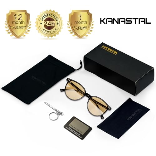 Image of KANASTAL Anti Blue Light Glasses for Women and Men | TR90 Frame,UV Protection,PC Lens,Lightweight,High Definition,Computer,Phone,Video Gaming,Television,Gaming,Screen