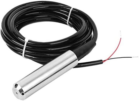 Longzhuo Flüssigkeitsstand-Messumformer, TL-136 Flüssigkeitsstand-Messumformer Wasserstandssensor Detektor 12-32VDC 4-20mA Signalausgang für Präzisionsmessung (1/2/3/4/5M)(0-5M)
