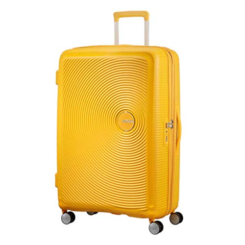 American Tourister Soundbox - Valise Spinner L Extensible, 77 cm, 97/110 L, Jaune (Golden Yellow)