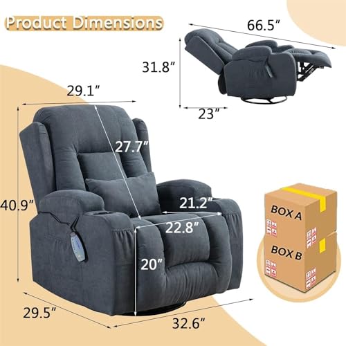 Sillón reclinable moderno ergonómico masaje Menta miniatura 2
