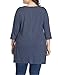 Shiaili Heather Plus Size Tunic Tops for Women Long Flowy Shirts for Leggings(4X, Blue)