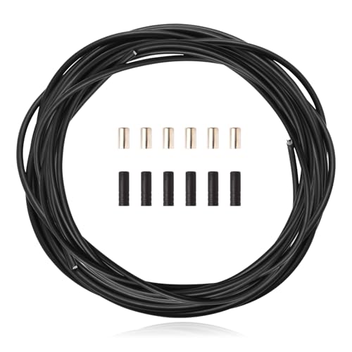 Shift Cable Housing Lined Bicycle Bike Derailleur/Shift Cable Housing Cycling Shifter Hose Wires Hydraulic Disc Lined Tube Repairing Accessory Kit for Mountain Road Bike DIY Replacement 4mm 3 Meters