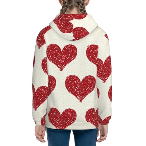 Love Kids Pullover Hoodies Boys Sweatshirts Girls Athletic Clothes with Pocket4