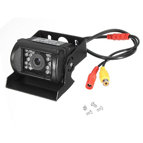 QuickShop Waterproof 18 IR LED 120 Degree Rear View Backup Reverse Camera Car Truck 12V 24V
