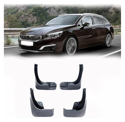 Garde-boue pour Peugeot 508 SW 2010-2018 : bavettes de protection avant et arrière