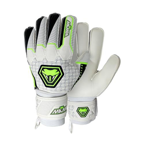 MAMBA Reflex Goalkeeper Gloves | Youth/Adult | Quality Latex Palm & Back Hand | Removable Finger Spine Protection & Double Length Latex Wristband | Standout Design (4)