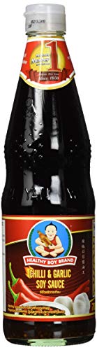 Healthy Boy Salsa De Soja Con Chile Y Ajo 800 g - Lot de 3