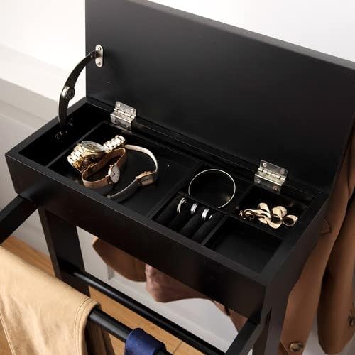 Stock Furniture Dresser Wooden Dressing Valet Stand for Coats Organizer