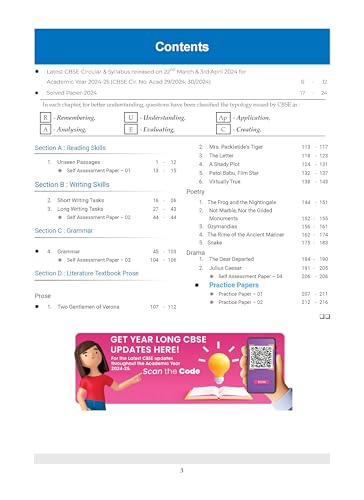 Image of Oswaal CBSE Question Bank Class 10 English Communicative, Chapterwise and Topicwise Solved Papers For Board Exams 2025