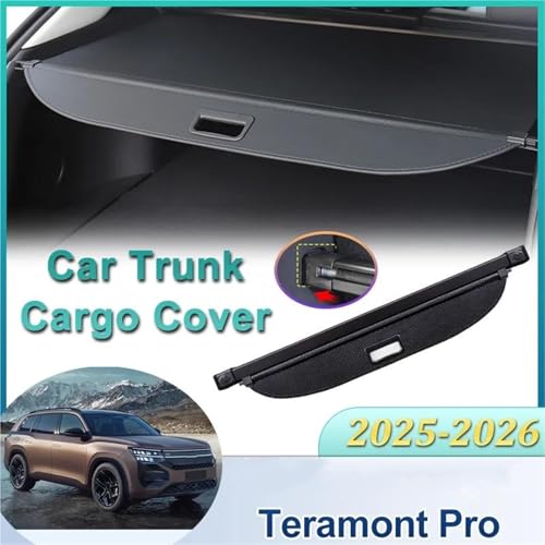 Separador de carga para VW Teramont Pro 2025 cubierta maletero de cuero impermeable 3