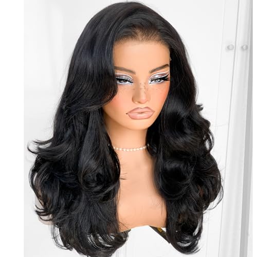 MITIMES Voluminous Feather Layered Hair Flip Out Preplucked Precision-Precut-cut Ready-to-Go