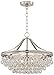 Vienna Full Spectrum Wohlfurst Brushed Nickel Silver Pendant Chandelier 20 1/4
