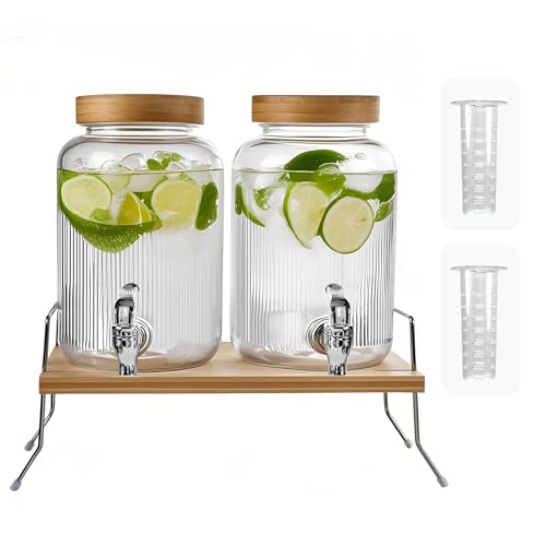 pantrytine Dispenser Bevande con Rubinetto - Dispenser Acqua con Rubinetto - Caraffa con Rubinetto - Boccione Acqua con Rubinetto