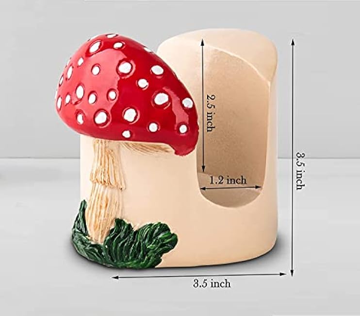 Mushroom Kitchen Sponge Holder Ceramic Sponge Dish Red Sponge Holder For Kitchen Sink Caddy Decor For Kitchen Kitchen Sink Accessories Sponge Holder