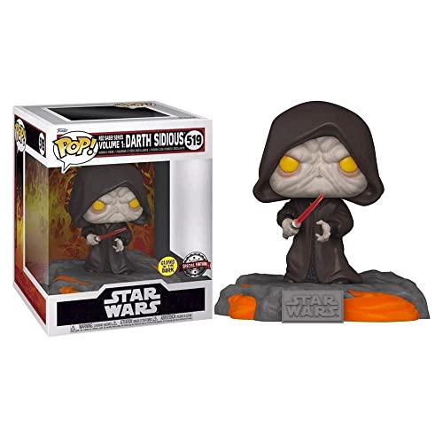 Funko Pop! Deluxe Disney: Star Wars Sith - Red Saber Series Volume 1: Darth Sidious (Glows In The Dark) (Special Edition) #519 Bobble-Head Vinyl Figure