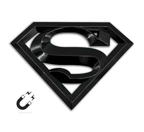 Imán decorativo grande negro Superman DC Comics miniatura 3