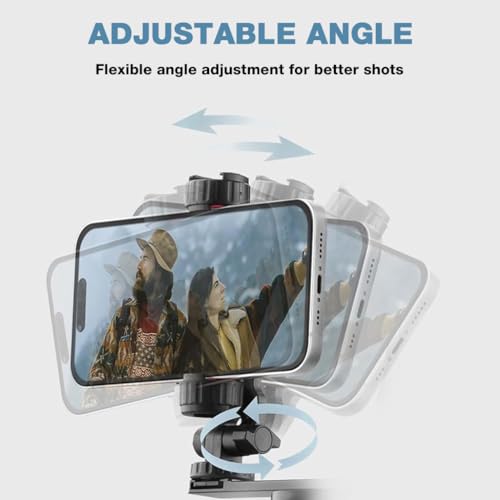 Image of ZORBES Compatible with Pocket 3, Action Camera Attachment Phone Bracket Phone Mount with Cold Shoe Mount, Flexible Angle Adjustment, 1 /4'' Screw Tripod or Selfie Stick Compatible