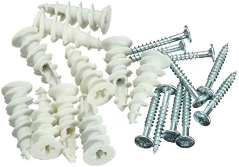 Nartel® Nylon Self Drilling Plasterboard Fixings Raw Plugs Cavity Wall White/Beige (10 PACK)