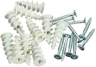 Nartel® Nylon Self Drilling Plasterboard Fixings Raw Plugs Cavity Wall White/Beige (10 PACK)