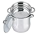 Haussmann Héritage® Couscoussier/Cuit Vapeur/Faitout 3 en 1- INOX－Tous Feux Dont Induction－HM-0850(8Litre/22cm)