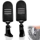 FOVPLUE Passenger Mini Footboard, Passenger Footpegs w/Mount Kit for Harley Touring 1993-2025 CVO Electra Glide Road Glide Road King Street Glide Ultra Classic Ultra Limited Revival FLH,Gloss Black#1